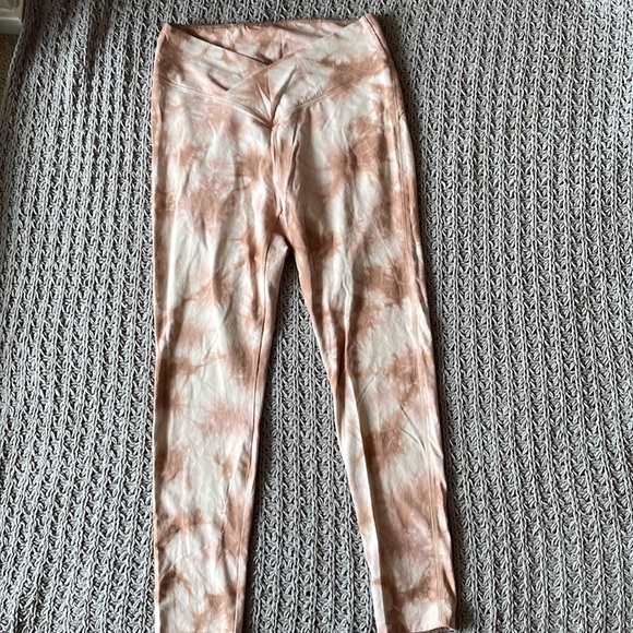 PINK by Victoria’s Secret cotton high-waist V crossover leggings in full length - Picture 3 of 8